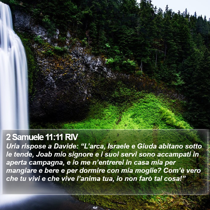 2 Samuele 11:11 RIV Bible Study