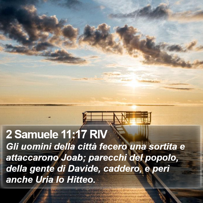 2 Samuele 11:17 RIV Bible Study