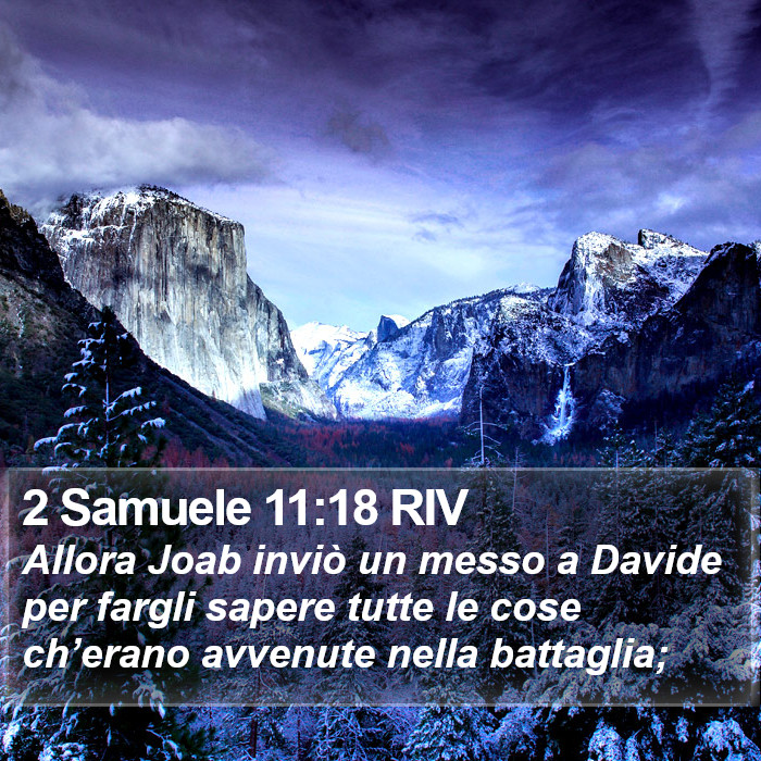 2 Samuele 11:18 RIV Bible Study