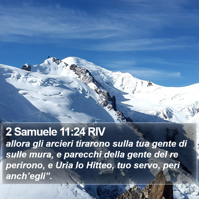 2 Samuele 11:24 RIV Bible Study