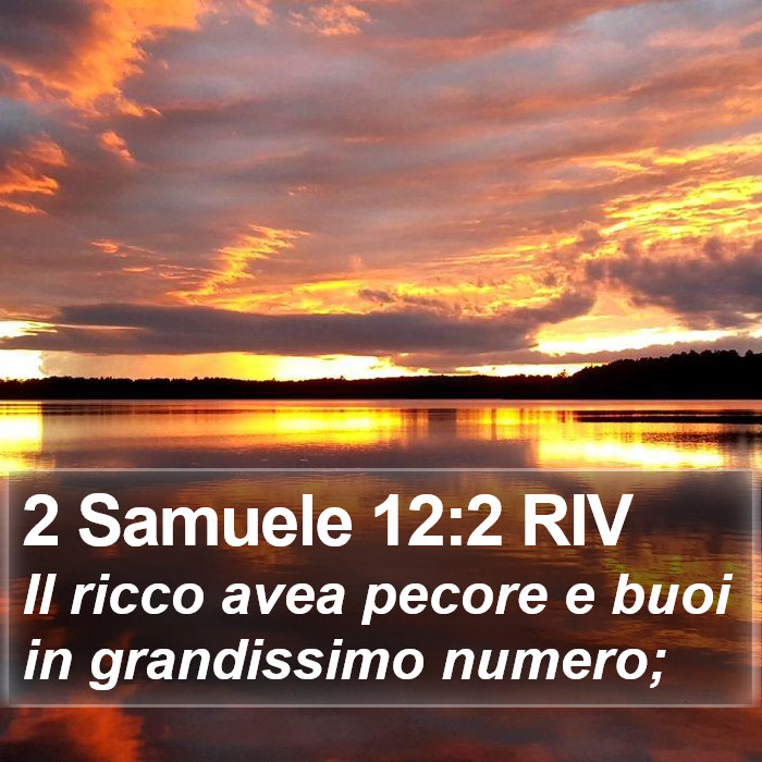 2 Samuele 12:2 RIV Bible Study