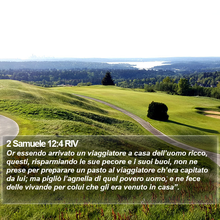 2 Samuele 12:4 RIV Bible Study