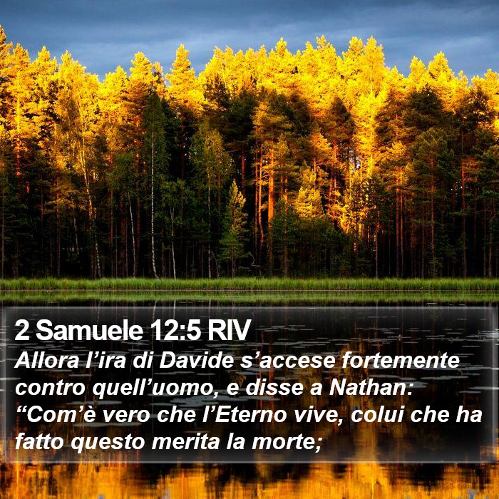 2 Samuele 12:5 RIV Bible Study