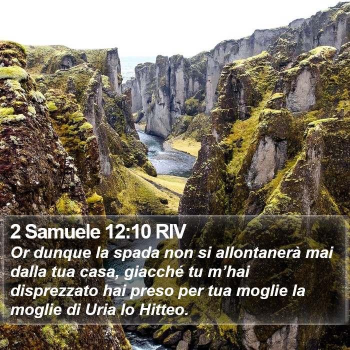 2 Samuele 12:10 RIV Bible Study