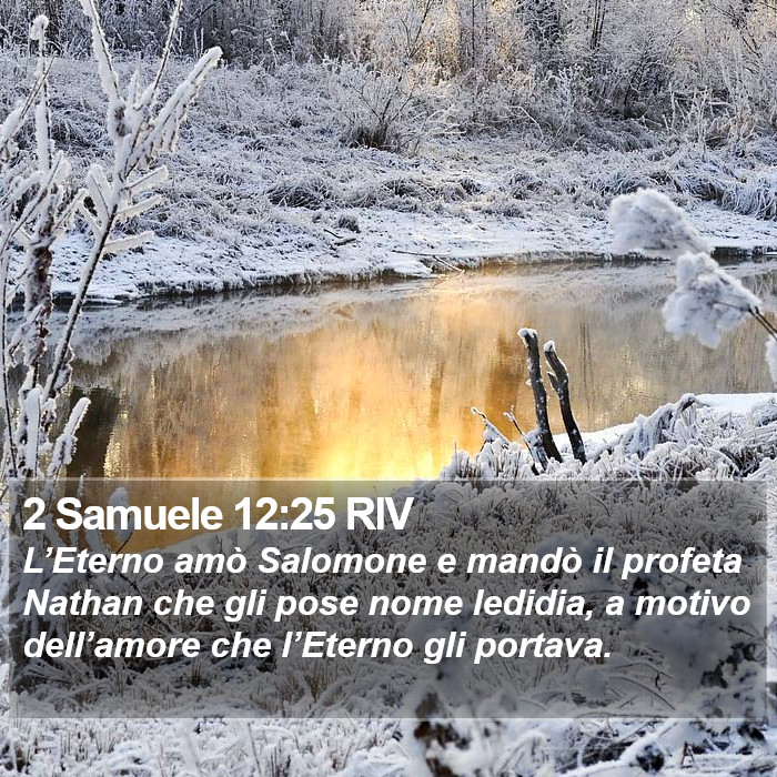 2 Samuele 12:25 RIV Bible Study