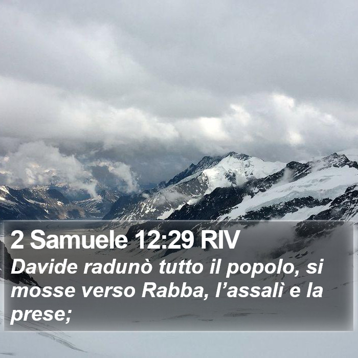 2 Samuele 12:29 RIV Bible Study