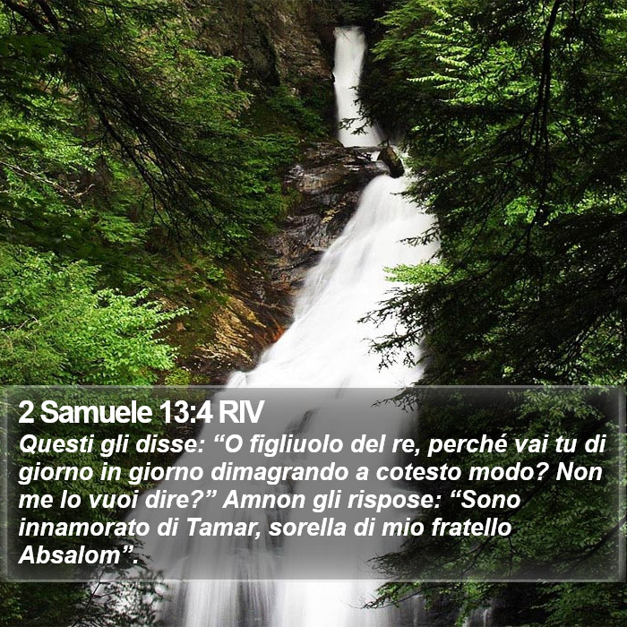 2 Samuele 13:4 RIV Bible Study