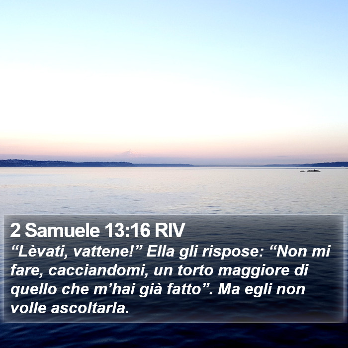 2 Samuele 13:16 RIV Bible Study