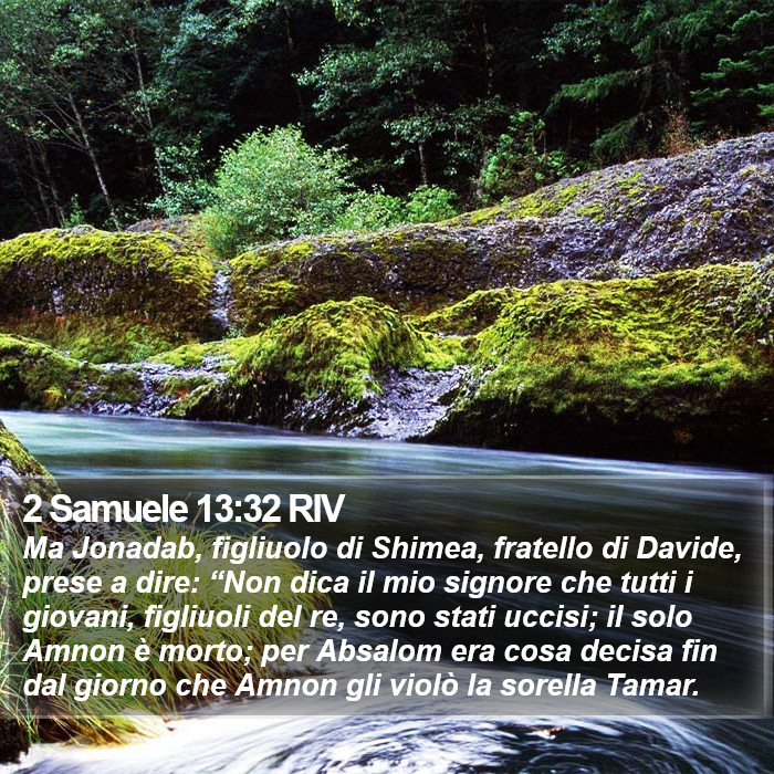 2 Samuele 13:32 RIV Bible Study