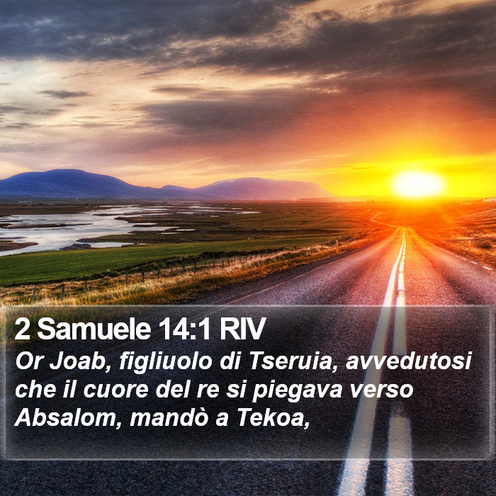 2 Samuele 14:1 RIV Bible Study