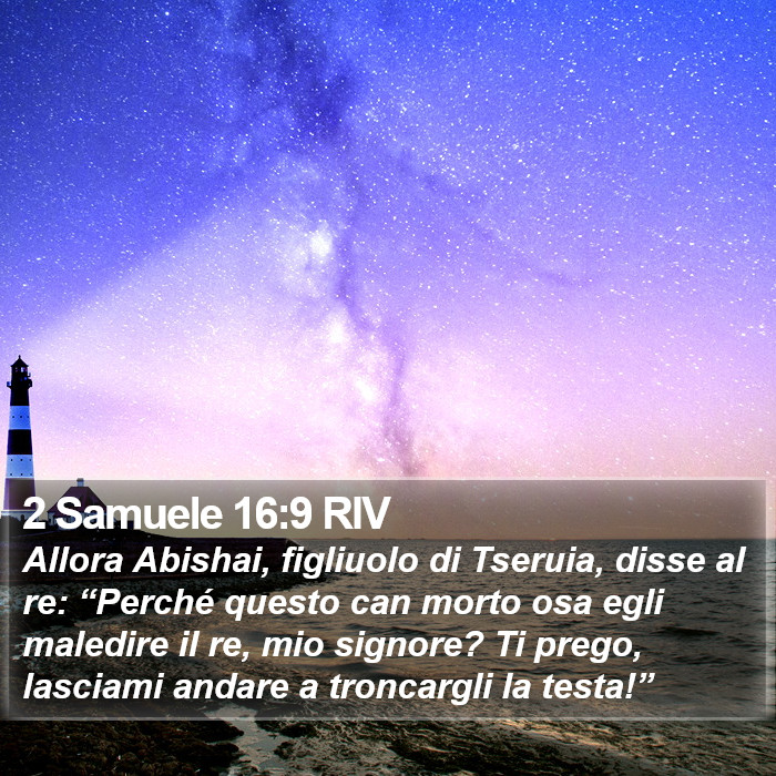 2 Samuele 16:9 RIV Bible Study