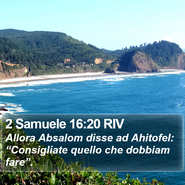 2 Samuele 16:20 RIV Bible Study