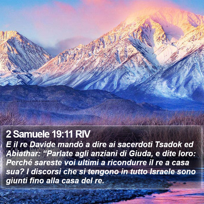 2 Samuele 19:11 RIV Bible Study