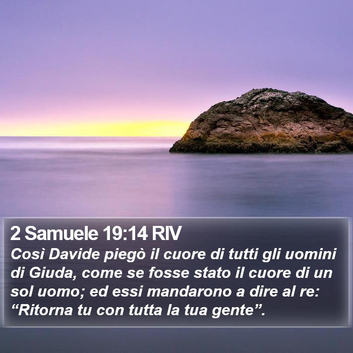 2 Samuele 19:14 RIV Bible Study