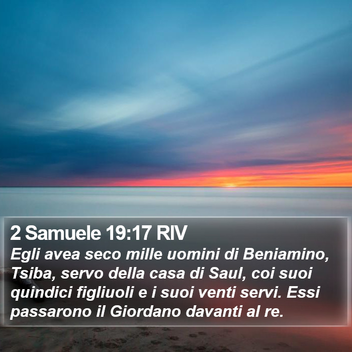 2 Samuele 19:17 RIV Bible Study
