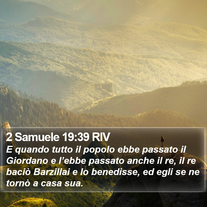 2 Samuele 19:39 RIV Bible Study