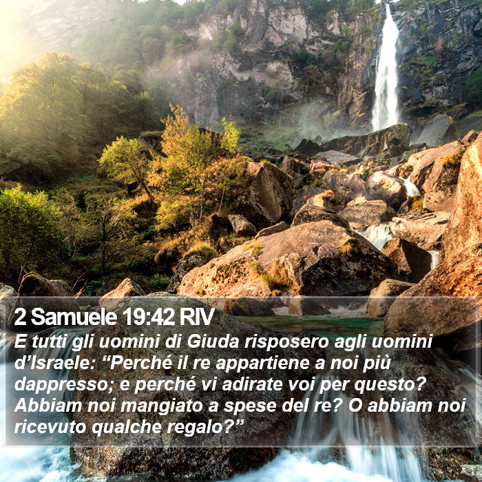 2 Samuele 19:42 RIV Bible Study