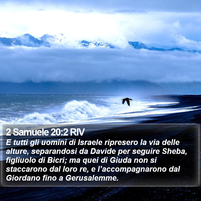 2 Samuele 20:2 RIV Bible Study