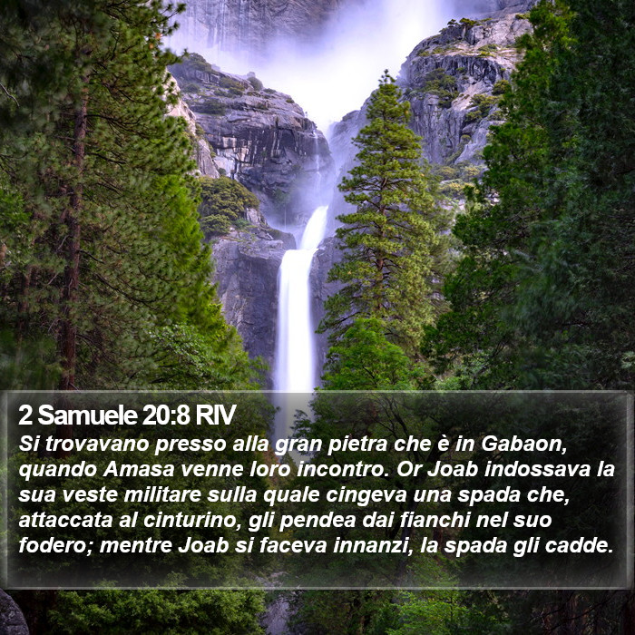 2 Samuele 20:8 RIV Bible Study