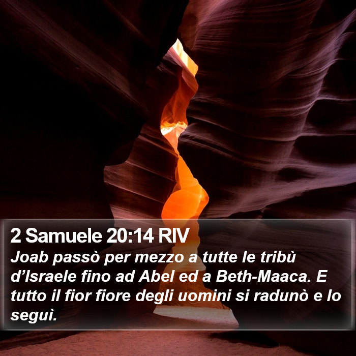 2 Samuele 20:14 RIV Bible Study