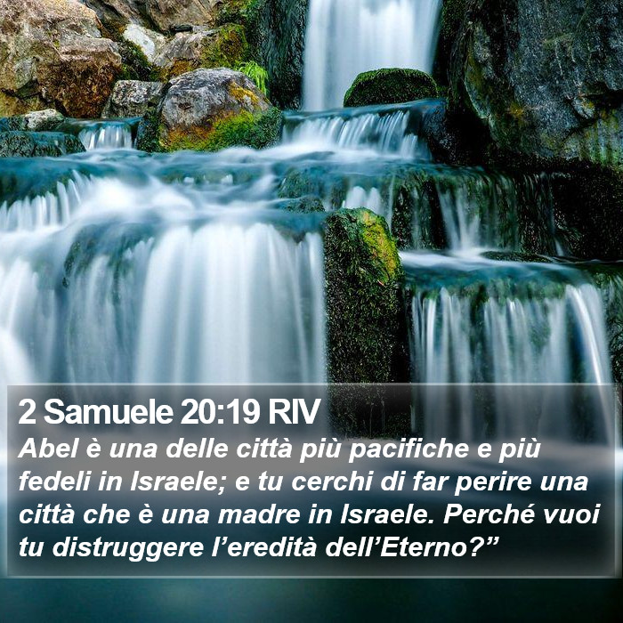 2 Samuele 20:19 RIV Bible Study