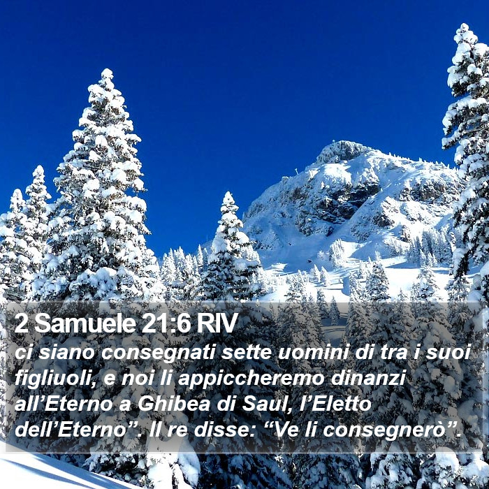 2 Samuele 21:6 RIV Bible Study