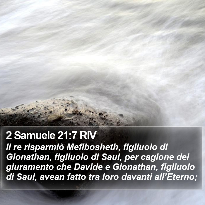 2 Samuele 21:7 RIV Bible Study