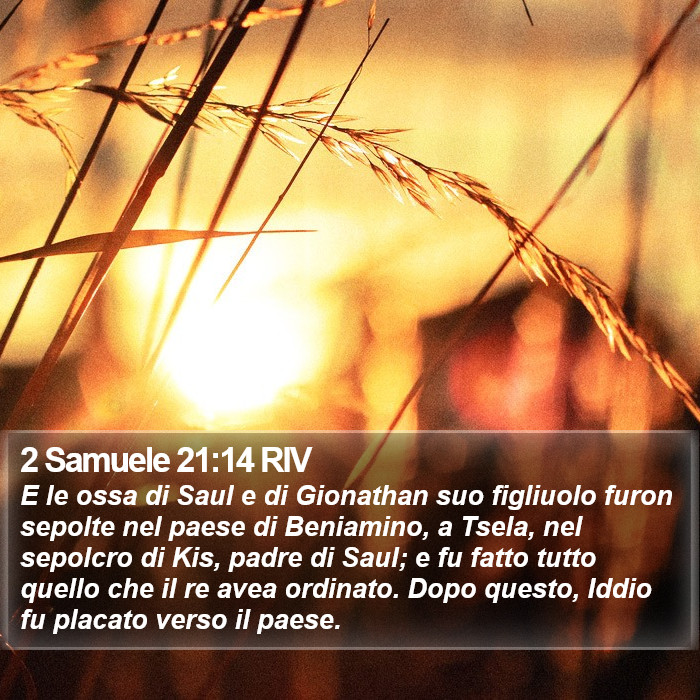 2 Samuele 21:14 RIV Bible Study