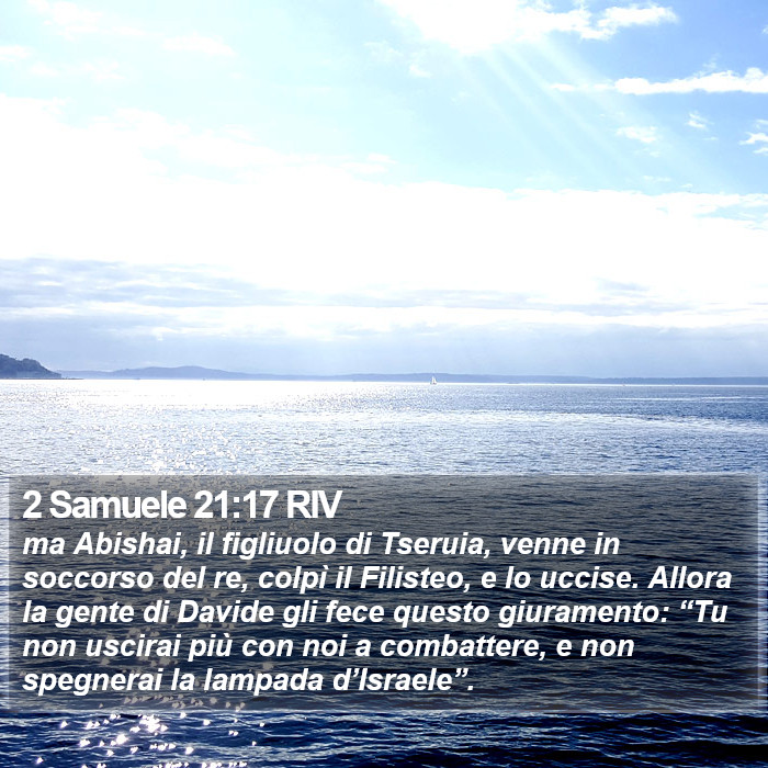 2 Samuele 21:17 RIV Bible Study