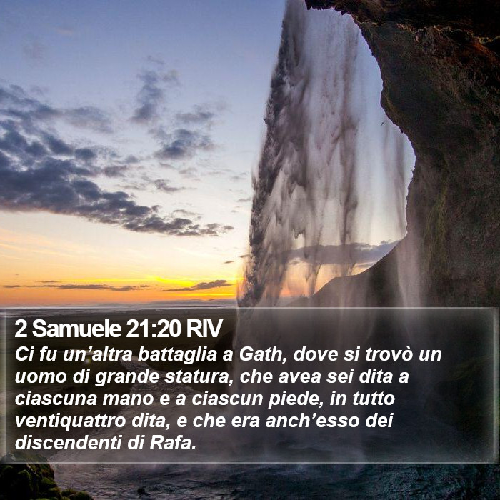 2 Samuele 21:20 RIV Bible Study