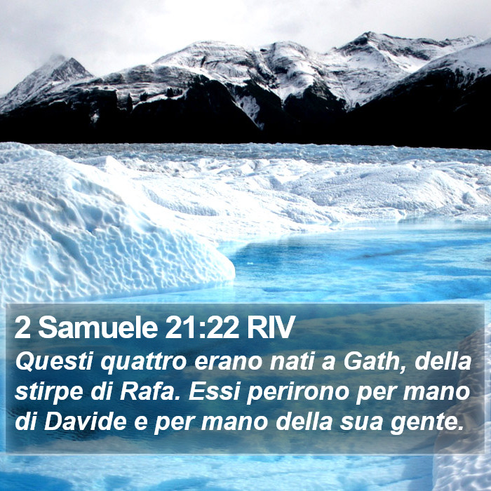 2 Samuele 21:22 RIV Bible Study