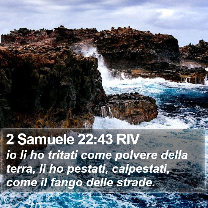 2 Samuele 22:43 RIV Bible Study