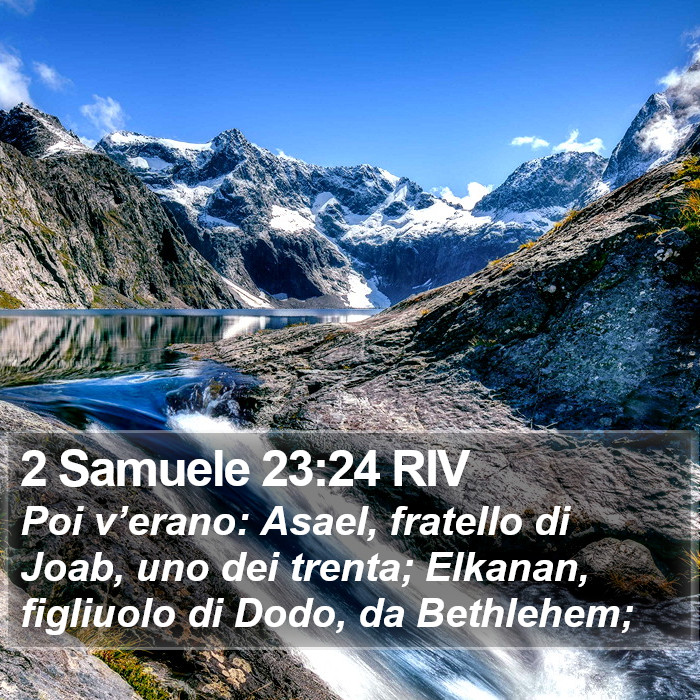 2 Samuele 23:24 RIV Bible Study