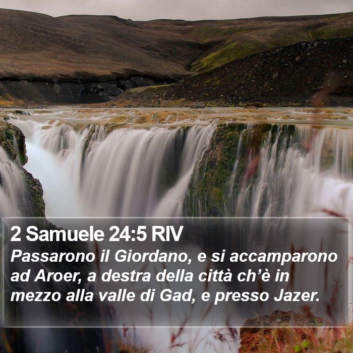 2 Samuele 24:5 RIV Bible Study