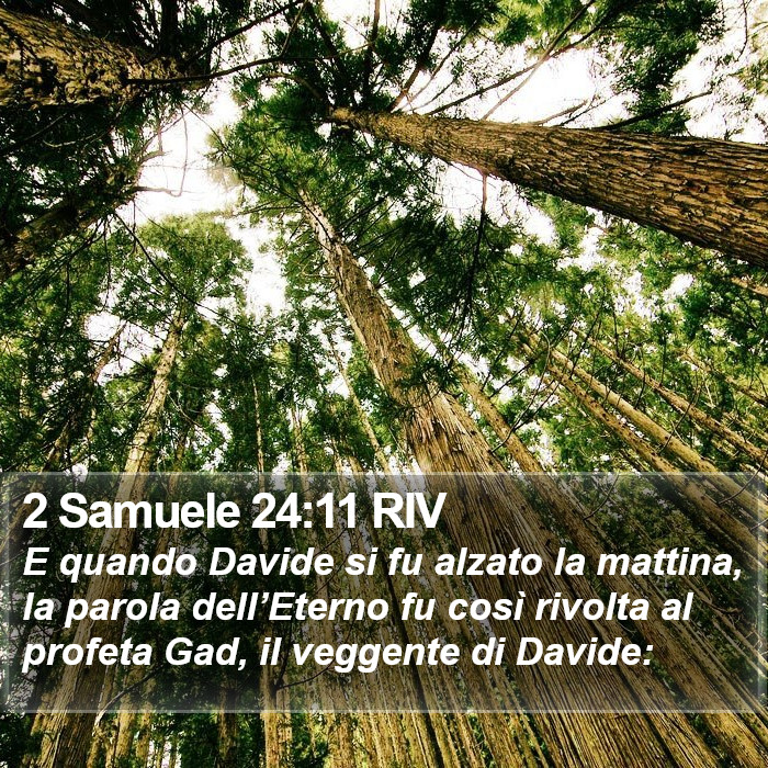 2 Samuele 24:11 RIV Bible Study