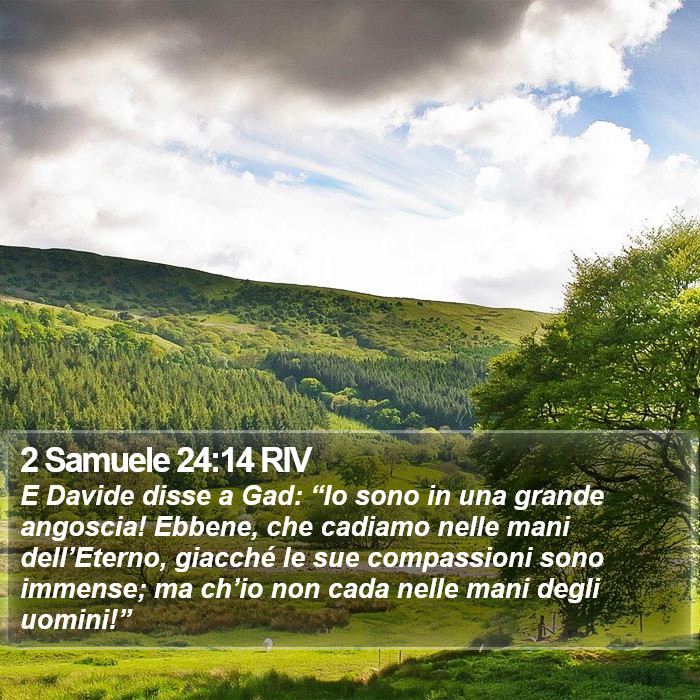 2 Samuele 24:14 RIV Bible Study