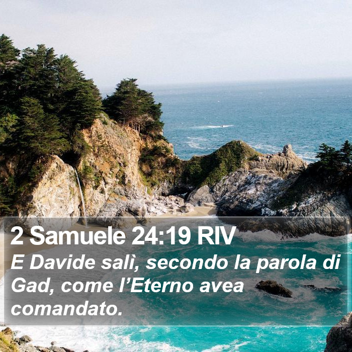 2 Samuele 24:19 RIV Bible Study