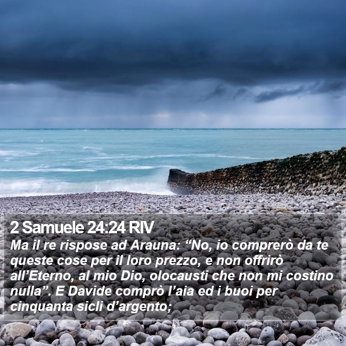 2 Samuele 24:24 RIV Bible Study