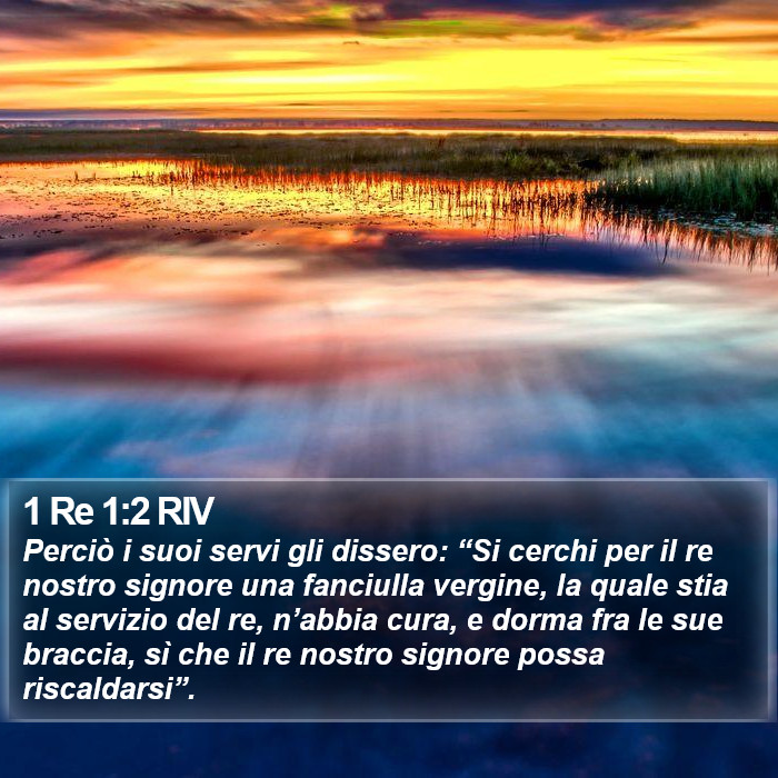 1 Re 1:2 RIV Bible Study