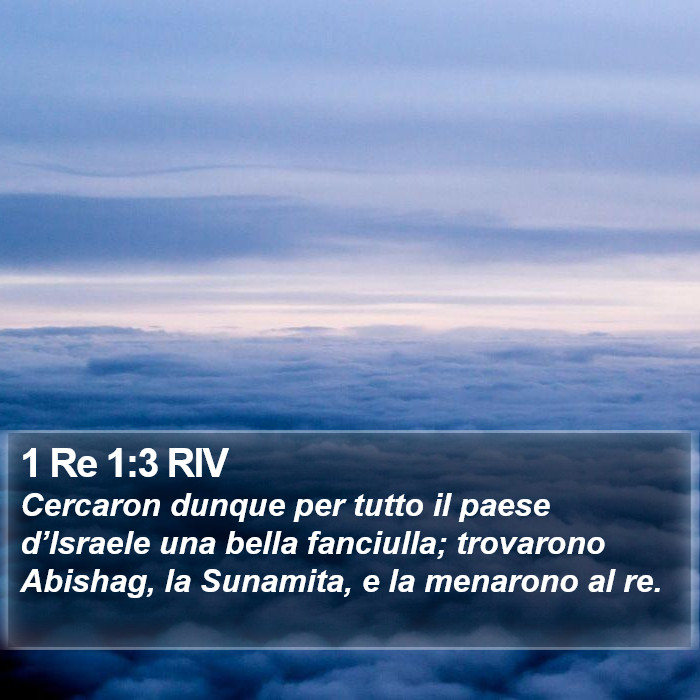 1 Re 1:3 RIV Bible Study