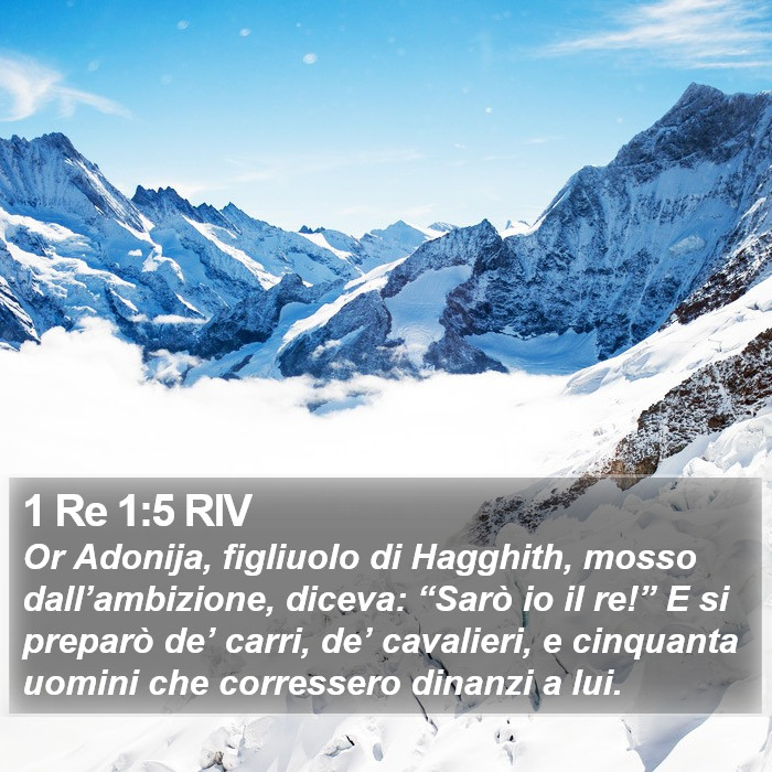 1 Re 1:5 RIV Bible Study