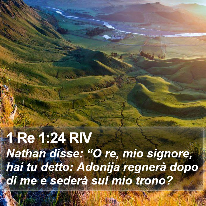 1 Re 1:24 RIV Bible Study