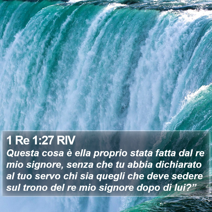 1 Re 1:27 RIV Bible Study