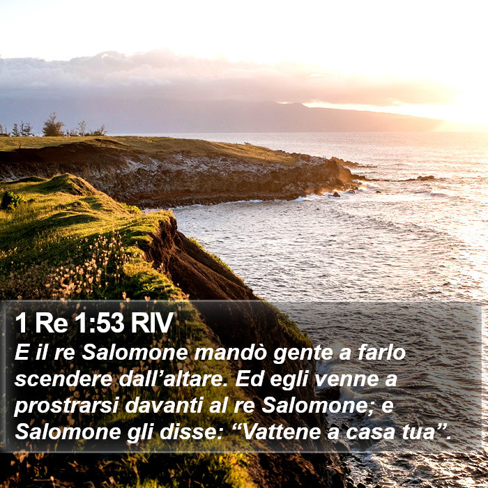 1 Re 1:53 RIV Bible Study