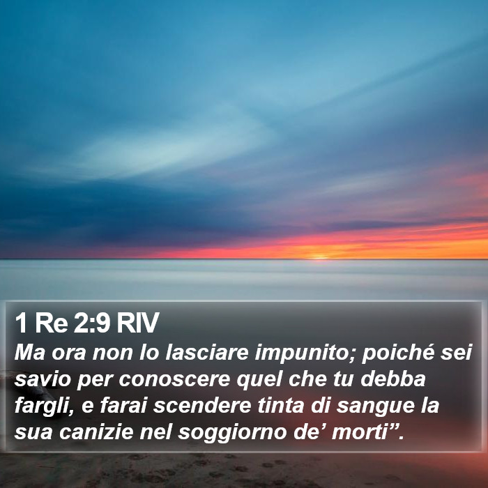1 Re 2:9 RIV Bible Study