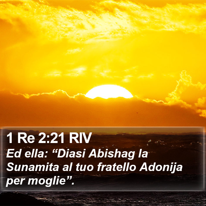 1 Re 2:21 RIV Bible Study