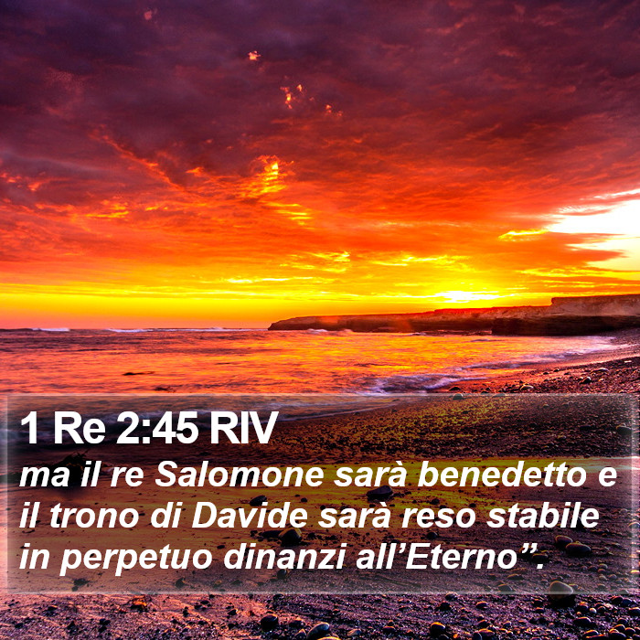 1 Re 2:45 RIV Bible Study