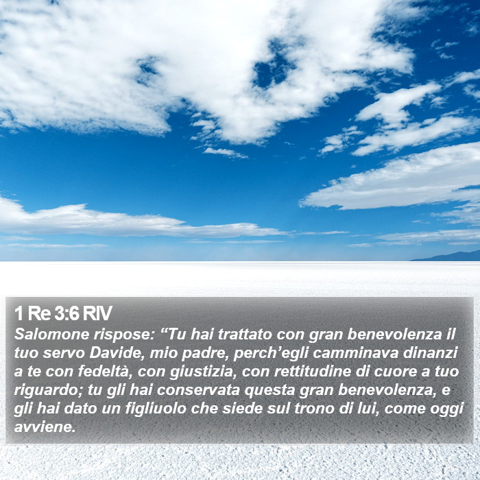 1 Re 3:6 RIV Bible Study