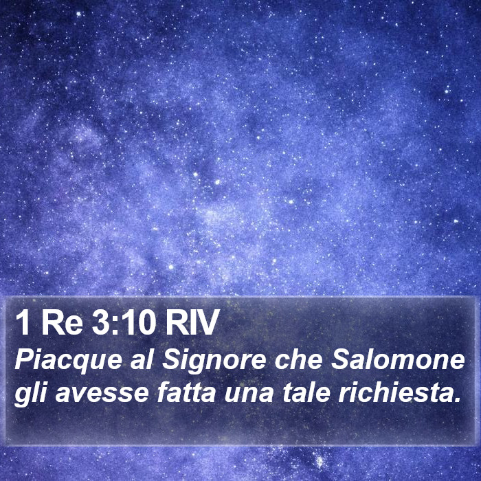 1 Re 3:10 RIV Bible Study