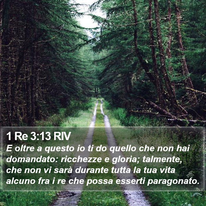 1 Re 3:13 RIV Bible Study